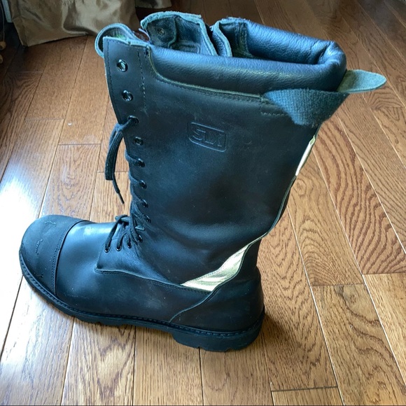 STC Firefighter Fire Boots Structural Mens 15 CROSSTECH Vibram STX 14” Certified - Picture 11 of 12